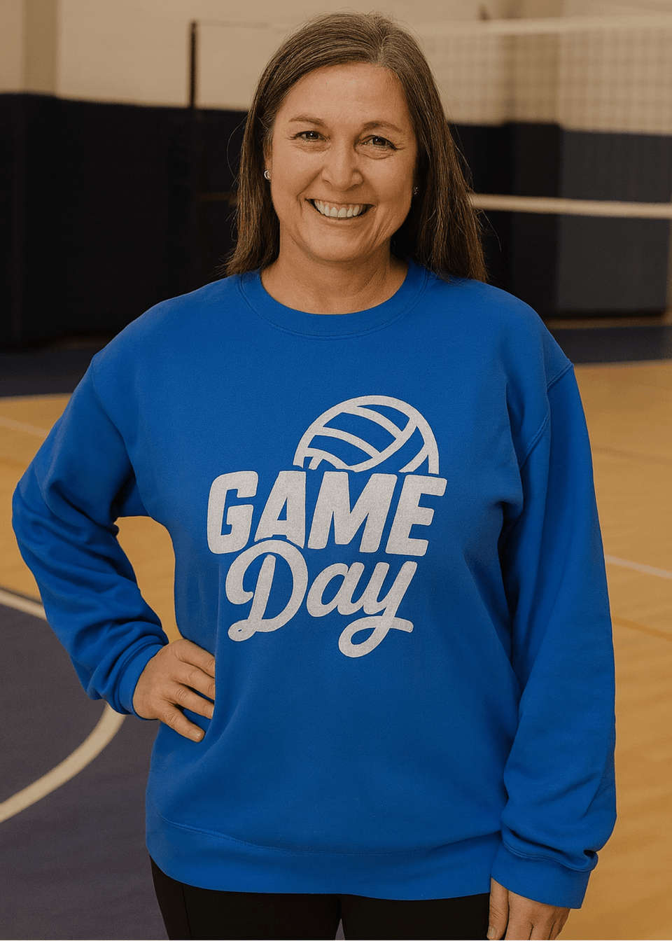 PICK YOUR COLOR! - Volleyball Game Day Crewneck